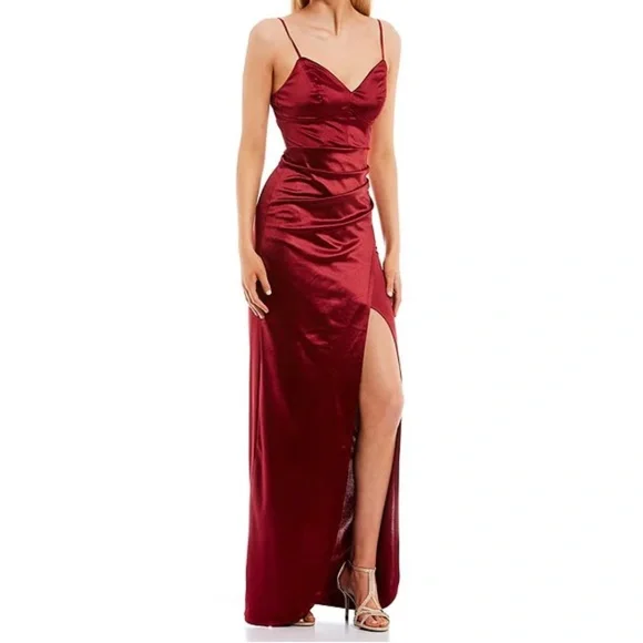 belted denim dress Adrianna Papell Pintucked Midi Women's Dark Denim : 16 Color:RASPBERRY RADIANCE tie belt that cinches Giovanni Our High School Reunion
